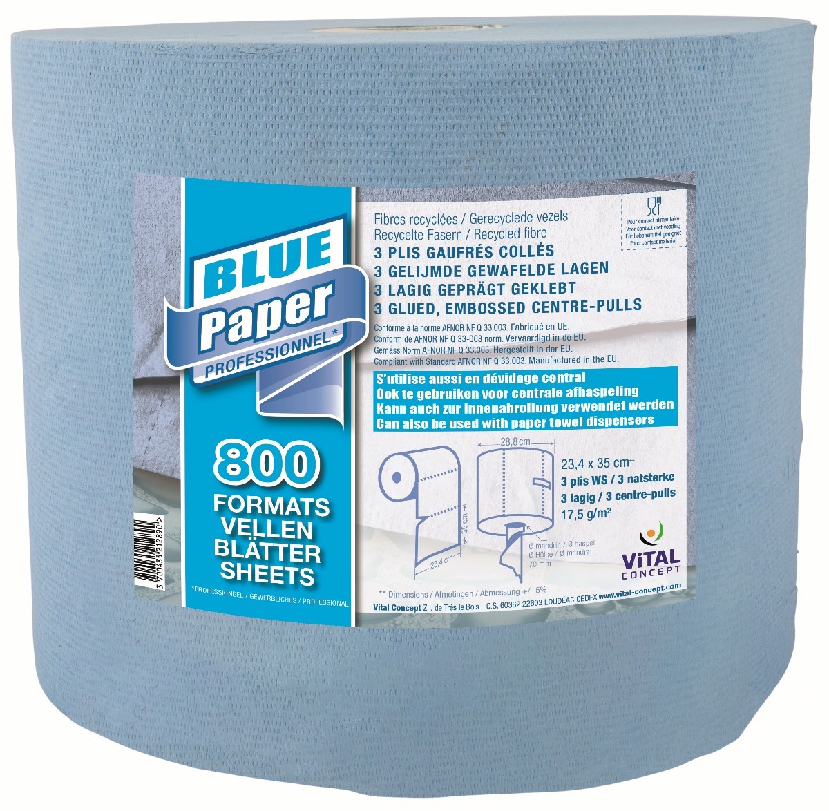 Blue Paper Packet Blue Paper 800 formats - 2 pièces