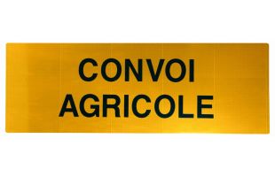 panneau convoi agricole