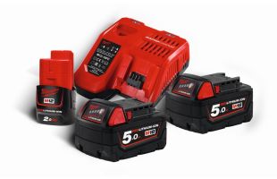 Pack 2 batteries 18V et chargeur 12V et 18V - M18 NRG-502 - Milwaukee