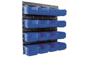 Panneau mural avec 16 bacs à  bec - 45 x 54cm