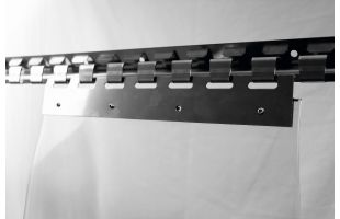 Support fixation pour rideaux souples 1m