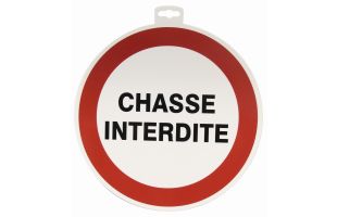Panneau Chasse interdite
