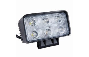 Phare de travail 6 LED carré -18W