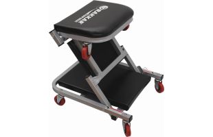 Chariot de garage 2 en 1 tabouret 6 roues