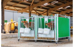 Case mobile veau double sur roulettes