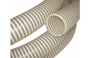 Tuyau d'aspiration blanc 25m