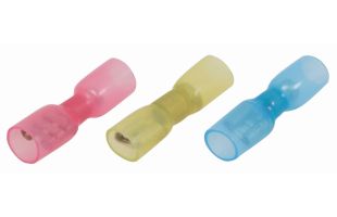 Cosses plates femelles isolées thermorétractables - 10 pièces